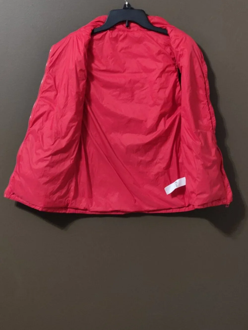Zyia Red Down Puffer Vest Women's SIZE SMALL